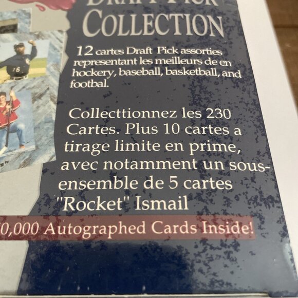 1991 Classic Draft Pick Collection Wax Pack Box FRENCH Language - Picture 2 of 3